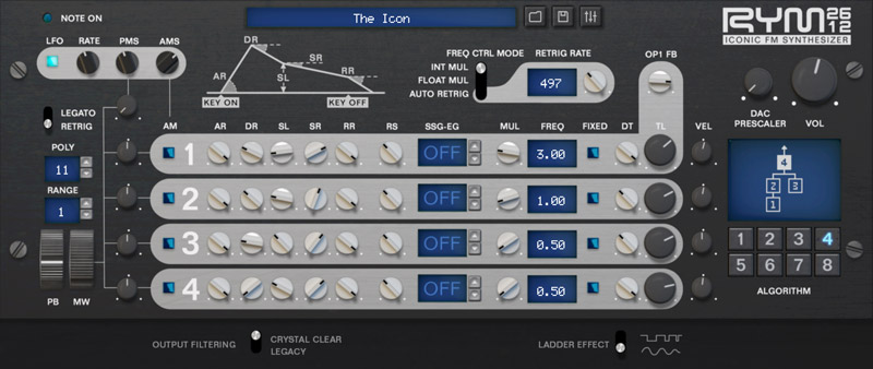 RYM2612 Iconic FM Synthesizer